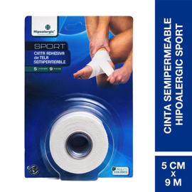 Hipoalergic Sport Cinta Adhesiva de Tela 5 cm x 9 m (1 Unidad)