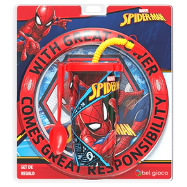 Spiderman Blister Plato + Vaso Sport + Cuchara