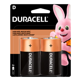 Pilas Alcalinas Duracell tipo D Blister de 2 unidades