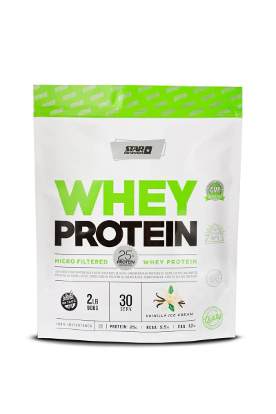 Star Nutrition Whey Protein 908g Sabor Vanilla ice cream Doypack Polvo