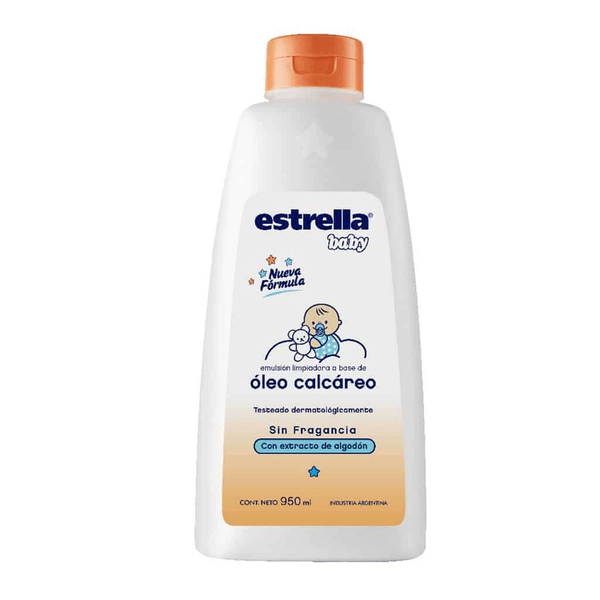 Estrella Baby Oleo Calcáreo Con Extracto De Algodón X 950 Ml