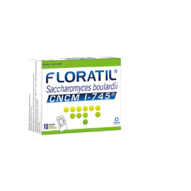 Floratil 200mg Probiótico de la Levadura 10 cápsulas