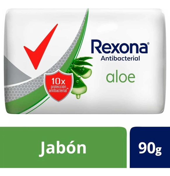 Rexona Aloe Antibacterial Jabón Barra X 90 G