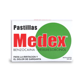 Medex para el Dolor de Garganta 10 pastillas