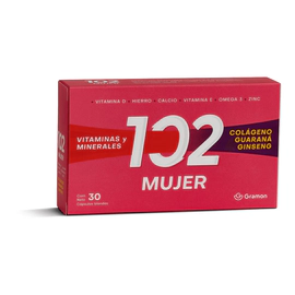 102 Mujer Vitaminas Minerales Suplemento 30 Capsulas
