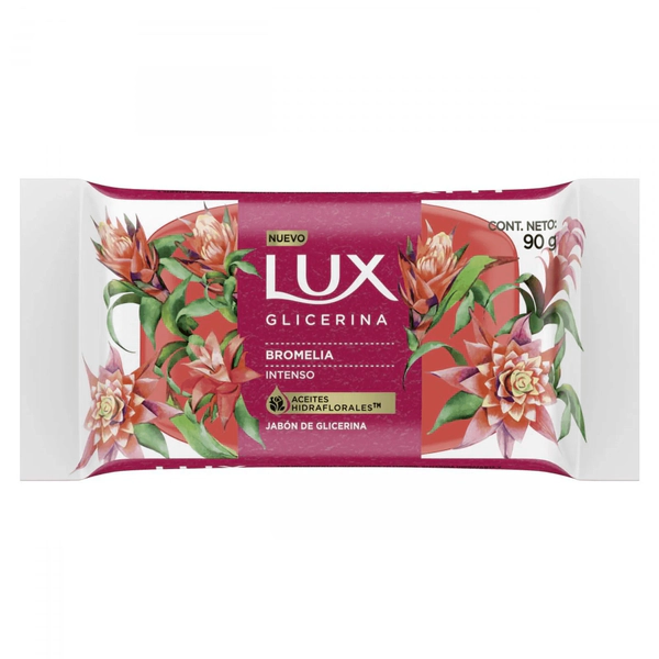 Jabón De Tocador Lux En Barra Glicerina Bromelia 90g