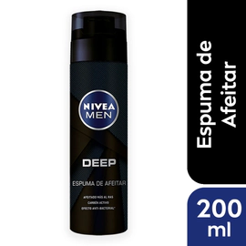 Espuma de afeitar NIVEA MEN Deep para todo tipo de piel x 200 ml