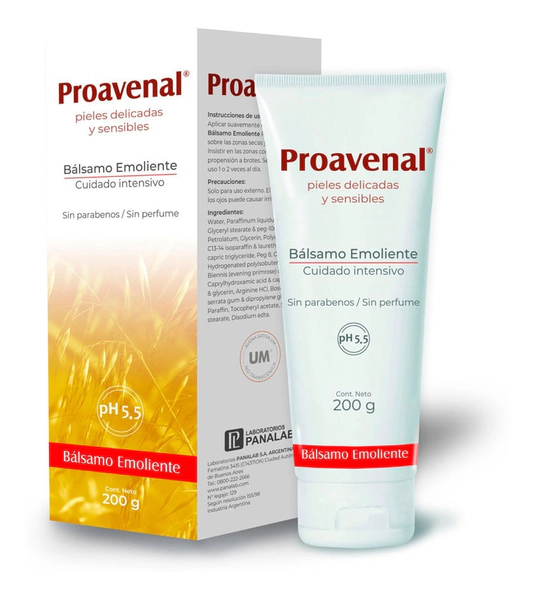 Proavenal Bálsamo Emoliente Sin Parabenos Sin Perfume X200 G
