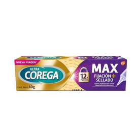 Ultra Corega Máximo Sellado Adhesivo Prótesis Dentales 40g