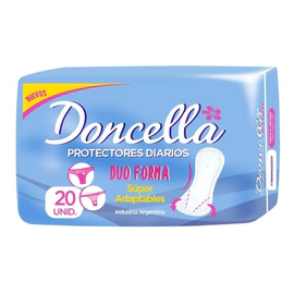 Doncella Protector Diario Duo Forma Sin Deo 20 Unidades