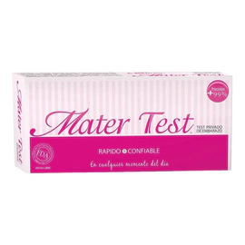 Mater Test De Embarazo Rápido Y Confiable 1 Unidad