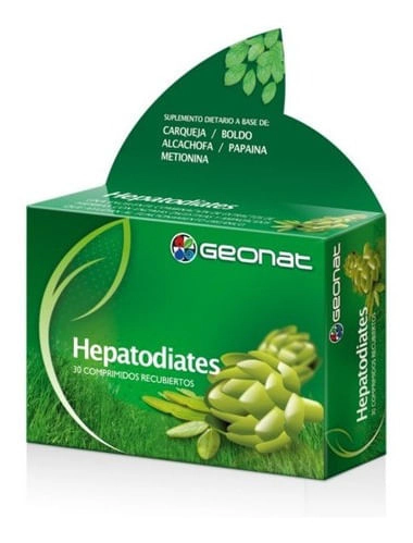 Geonat Hepatodiates Hierbas Con Enzimas Digestivas 30 Comp