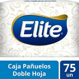 Elit Pañuelos Descartables Doble Hoja Box Familiar 75u
