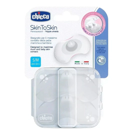 Chicco Pezoneras Protectoras De Silicona Skin To Skin 1 Par