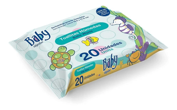 Toallitas Húmedas Algabo Baby 20 Unidades