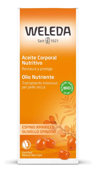 Weleda Aceite Corporal Revitalizante Espino Amarillo 100 Ml