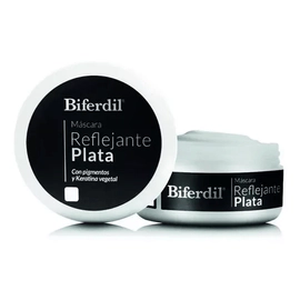 Mascara Capilar Biferdil Reflejante Plata Matiza Tonos 150ml