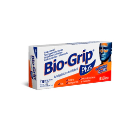 Antigripal Bio-Grip Plus Analgésico Antifebril 16 comprimidos