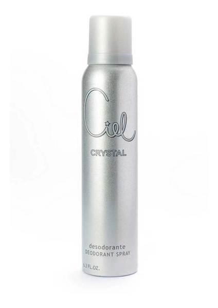 Ciel Crystal Desodorante Mujer En Aerosol X 186 Ml.