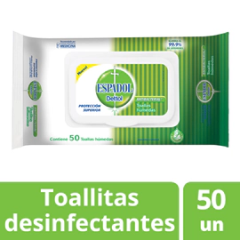 Espadol Toallas Antibacteriales x 50u