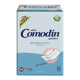 Comodin Ultra Apósito Refuerza Pañal Extra Grande 10 U