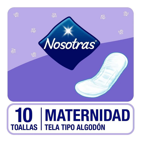 Nosotras Toallitas Maternidad Post Parto X 10 U