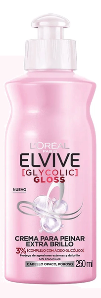 Crema Para Peinar Elvive Glycolic Gloss 250ml