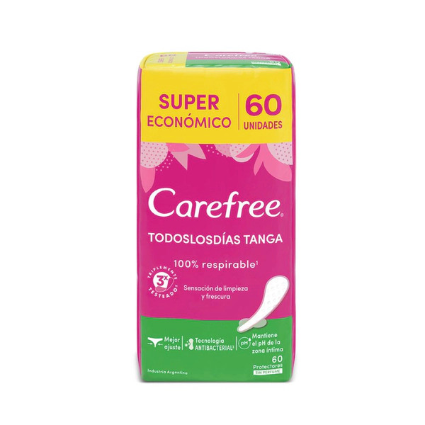 Carefree Todos Los Dias Tanga X 60 Unidades