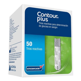 Contour Plus Cintas Reactivas Determinación De Glucosa 50 U