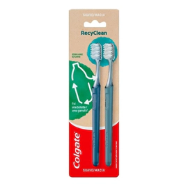 Colgate Recyclean Cepillo Dental Suave 2 Unidades