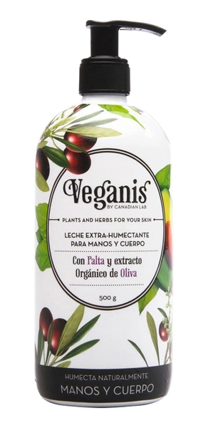 Veganis Leche Extra Humectante Palta Manos Y Cuerpo 500g