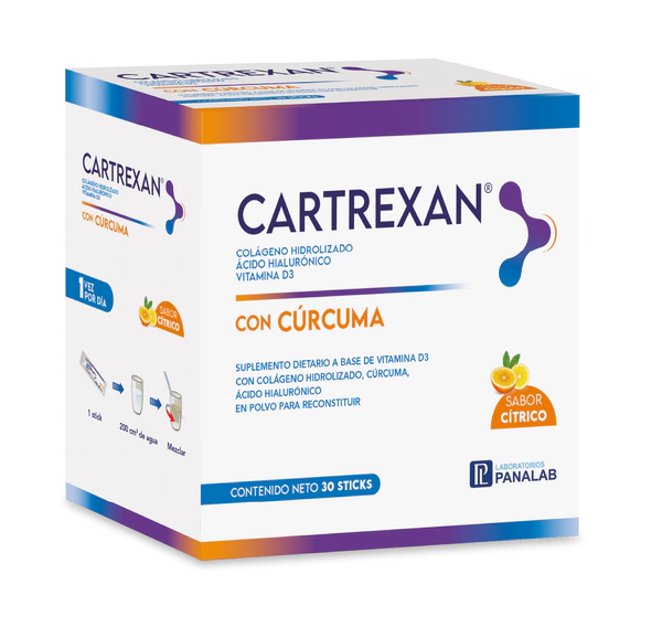 Cartrexan Cúrcuma y Glucosamina Sticks x 15 Uds