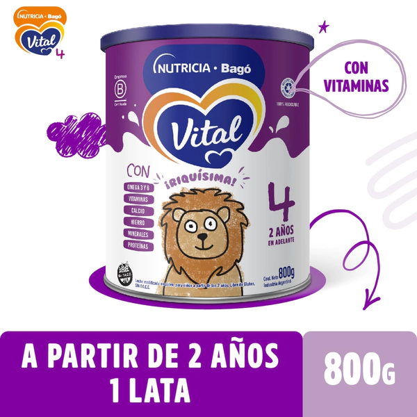 Etapa 4 - Formula en Polvo: 1 Lata de 800gr