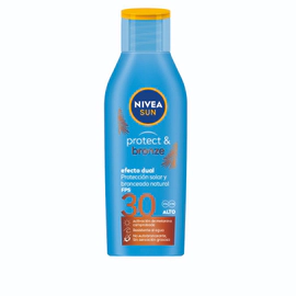 Bronceador y protector solar NIVEA SUN Protect & Bronze FPS 30 x 200 ml
