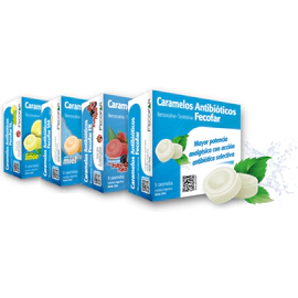 Caramelos Antibióticos Fecofar 9 unidades Mentol