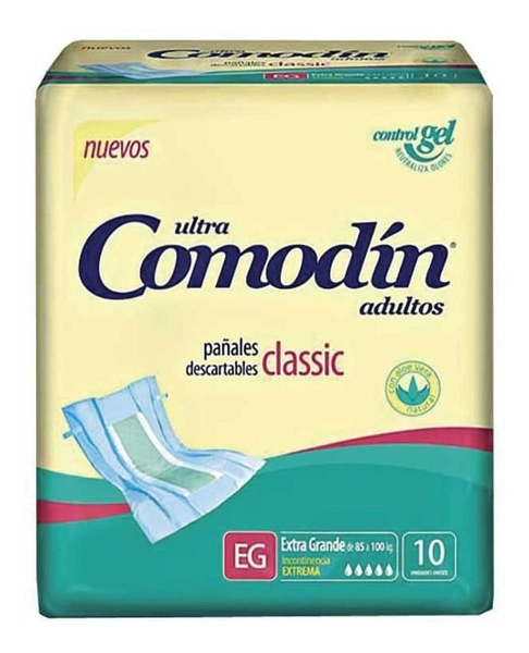 Comodin Ultra Pañal Extra Grande Clasico 10 Un