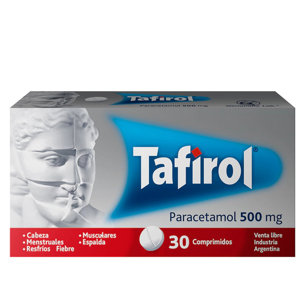 Tafirol 500 mg. 30 comprimidos