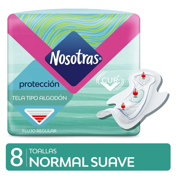 Nosotras Toalla Normal Curv 8 Unidades