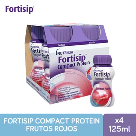 Fortisip Compact 125 Ml Nutrición Pack 4 Uds Frutos Rojos