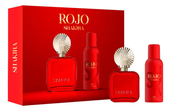 Shakira Set Rojo Edp Mujer Spray 80ml + Deo 150ml