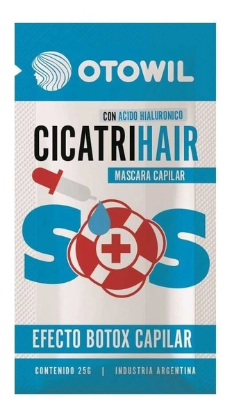 Cicatrihair Mascara Capilar Efecto Botox 24 Sobres X 25g