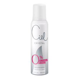 Desodorante En Aerosol Mujer Ciel Crystal 0% Alcohol 144ml