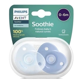 Avent Soothie Chupetes X2 Unidades Todo Silicona Scf099/21