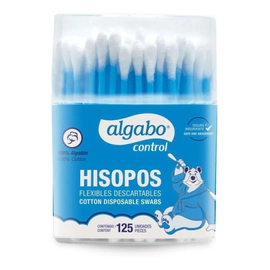 Algabo Control Hisopos Flexibles Descartables Tubo 125 Uds