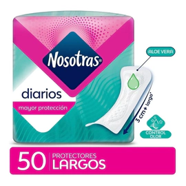 Nosotras Protector Diarios Largos 50 Unidades