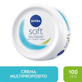 Crema hidratante intensiva NIVEA Soft para uso diario x 100 ml