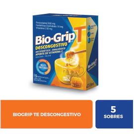 BioGrip Té Descongestivo Antigripal 5 sobres