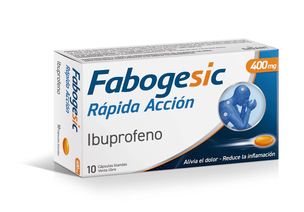 Fabogesic Ibuprofeno 400 Rápida Acción 10 cápsulas blandas