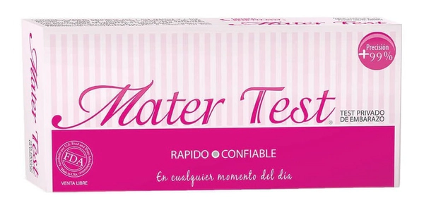 Mater Test De Embarazo Rápido Y Confiable 1 Unidad