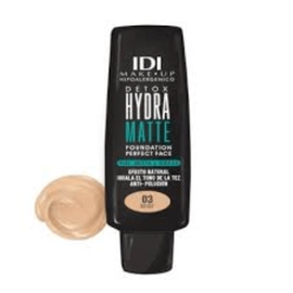 Base de Maquillaje Fluida IDI Hydra Matte Detox N03 Beige